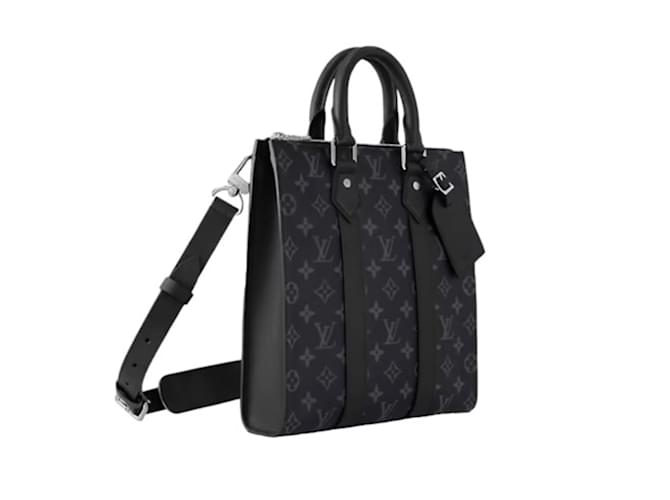 Louis Vuitton Monogram Eclipse Shoulder Tote Bag Black Cloth ref
