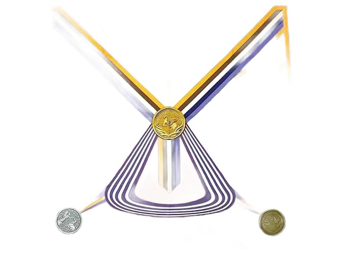 Hermès Écharpe Carré 90 Hermes LES JEUX D'HERMES Soie Multicolore  ref.1513703