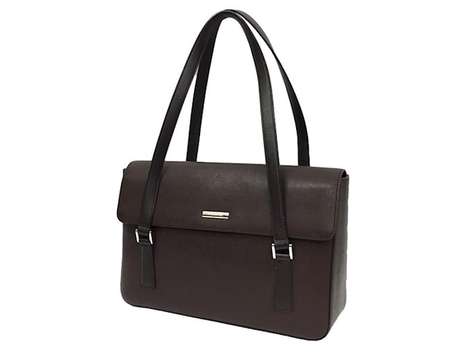 Braune Leder-Schultertasche von Burberry  ref.1513709