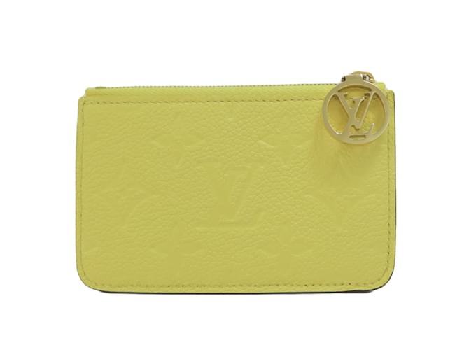 Louis Vuitton Monogram Empreinte Card Case Yellow Cloth  ref.1513747