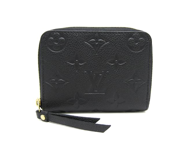 Louis Vuitton Monogram Empreinte Zippy Coin Purse Black Cloth  ref.1513773