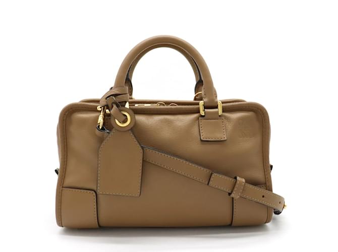 Loewe Amazona 23 Anagram Handtasche Braun Beige Leder  ref.1513784