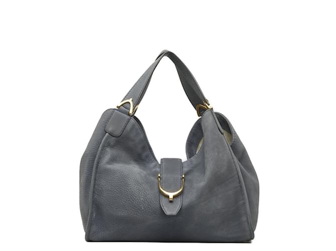 Borsa in pelle blu Gucci Abbey  ref.1513921