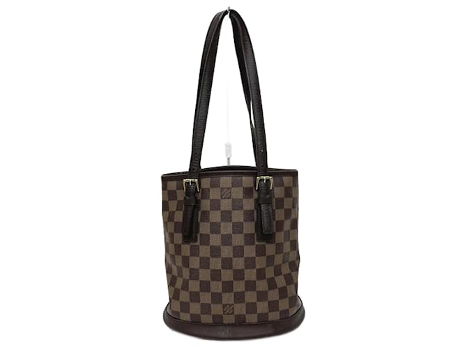 Bolso tote de lona Damier Louis Vuitton Castaño Damier ebene Lienzo  ref.1513933