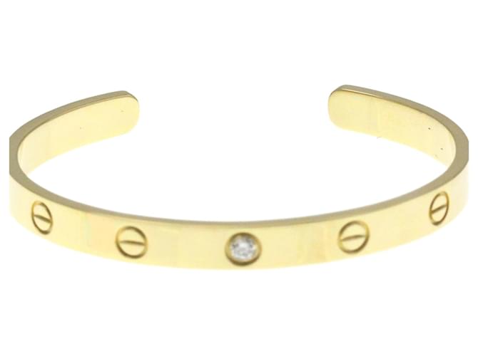 Cartier Love Breath 1P Diamond Open Bangle Golden Yellow gold  ref.1514033