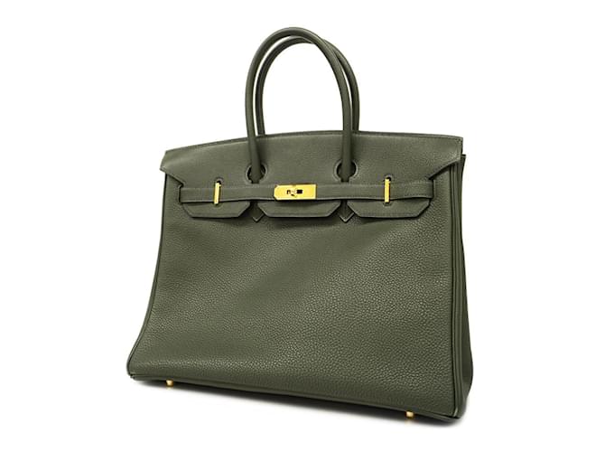 Hermès Hermes Birkin 35 Handbag in Green Togo Leather  ref.1514040