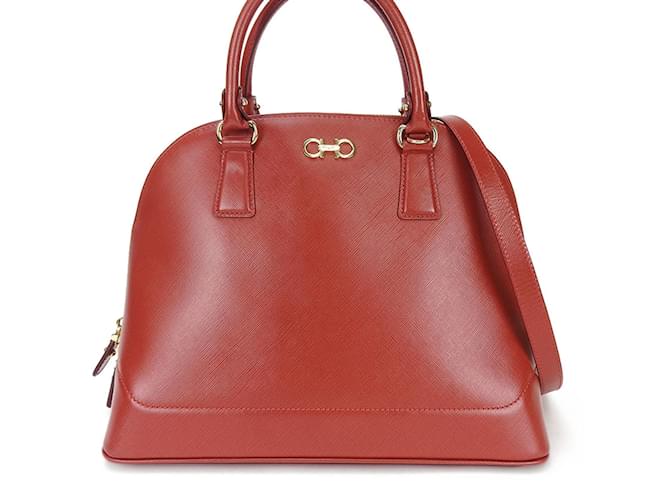 Sac à main en cuir rouge Salvatore Ferragamo  ref.1514127