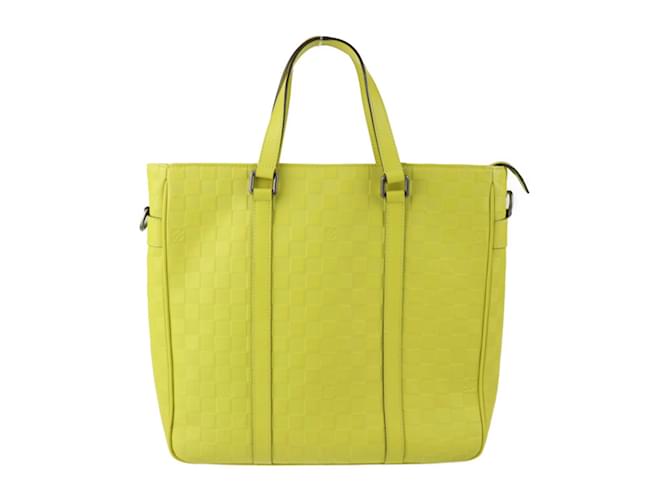 Louis Vuitton Tadao PM Tote Bag Yellow Olive green Cloth  ref.1514139