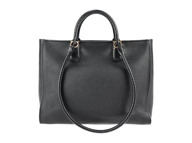 Salvatore ferragamo black tote sale