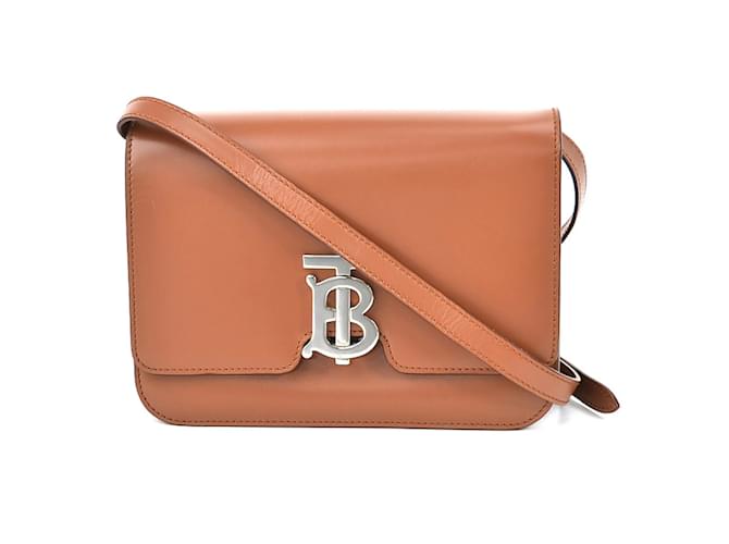 Borsa a tracolla in pelle marrone Burberry  ref.1514196