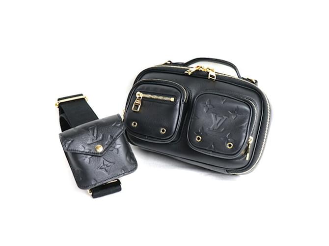 Borsa a tracolla utilitaria Louis Vuitton Nero Pelle  ref.1514251