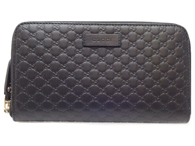 Gucci Black Leather Long Wallet