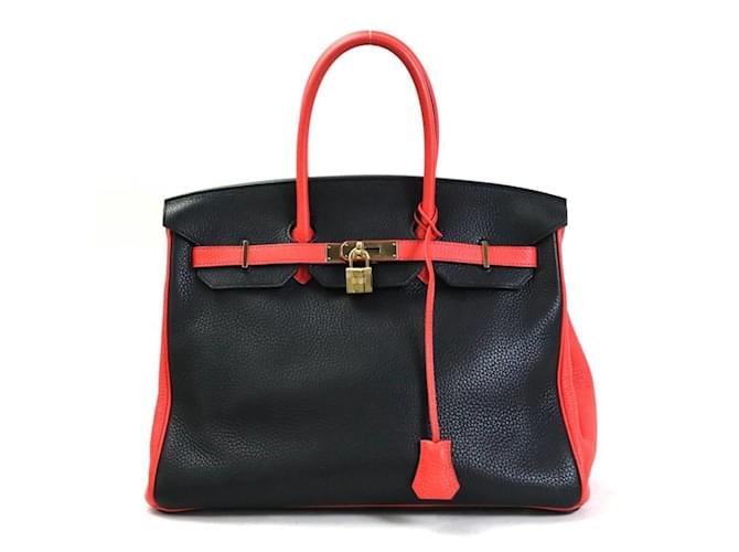 Hermès Hermes Birkin 35 Handbag in Black Taurillon Clemence Leather  ref.1514343