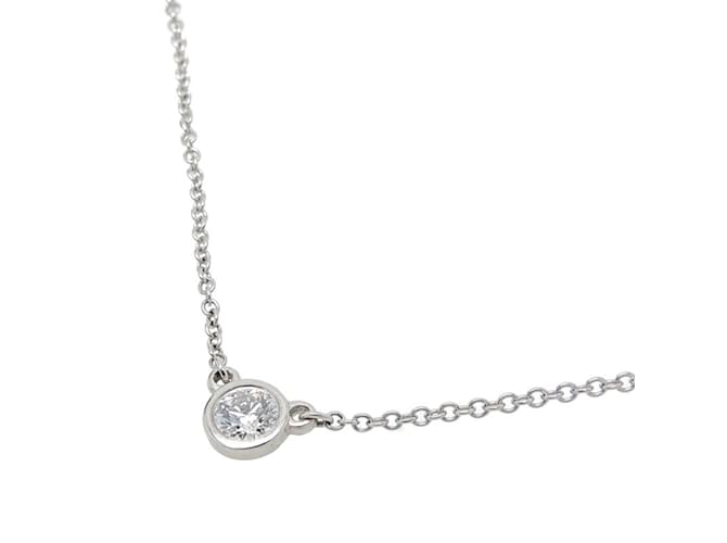 Tiffany & Co Tiffany Visor Yard Diamond Women's Necklace Platinum  ref.1514346