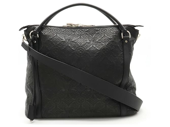 Sac à main Louis Vuitton Monogram Antia Ixia MM Cuir Noir  ref.1514379