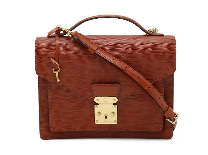 Borsa Monceau Epi Louis Vuitton Marrone