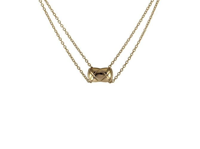 Collar de oro amarillo K18YG de la colección Coco Crush de Chanel Dorado