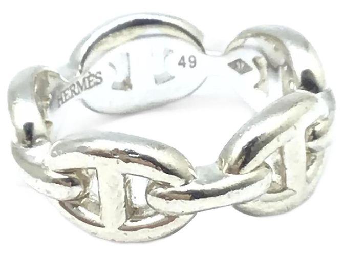 Hermès HERMES Enchene PM Ring Silber Geld