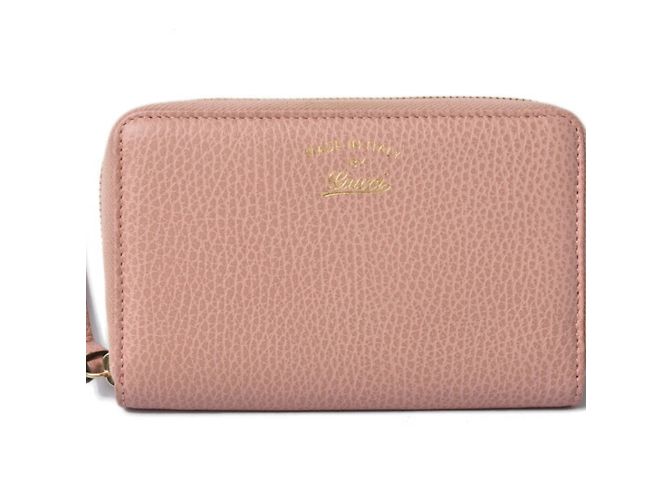 Billetera bi-fold Gucci rosa claro