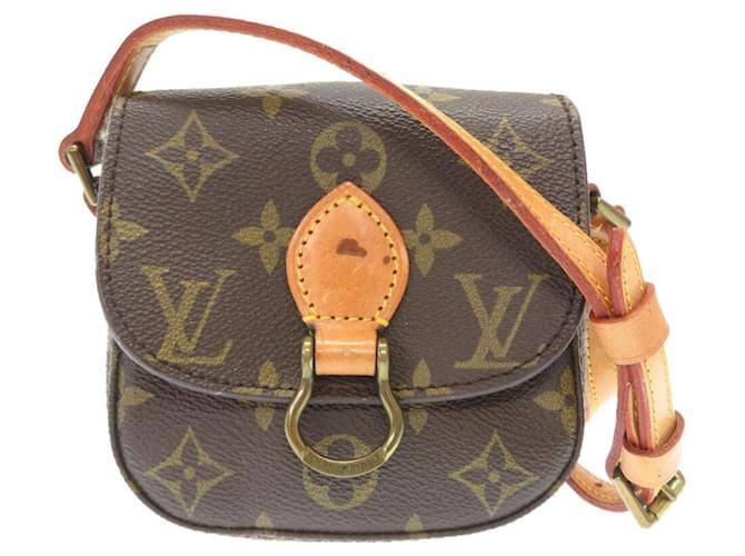 Louis Vuitton Monogram Mini Saint-Cloud Shoulder Bag Brown Patent leather  ref.1514598