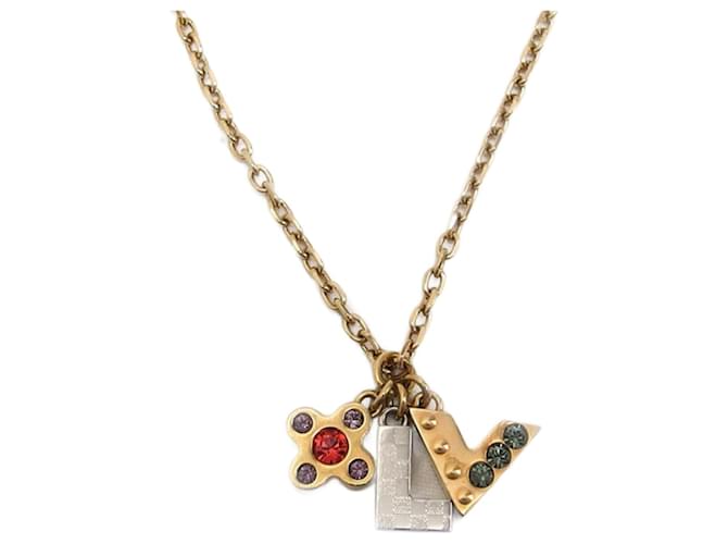 Collier Pandantif Love Letters de Louis Vuitton Rouge Multicolore Violet Bleu clair  ref.1514737