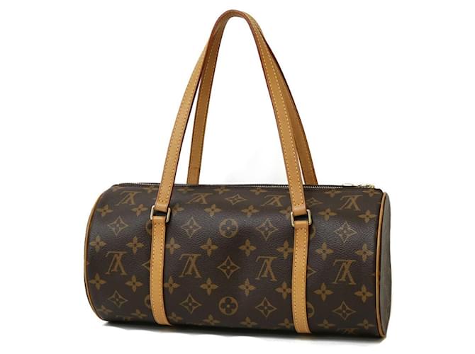 Louis Vuitton Monogram Papillon 30 Shoulder Bag Brown Patent leather  ref.1514785