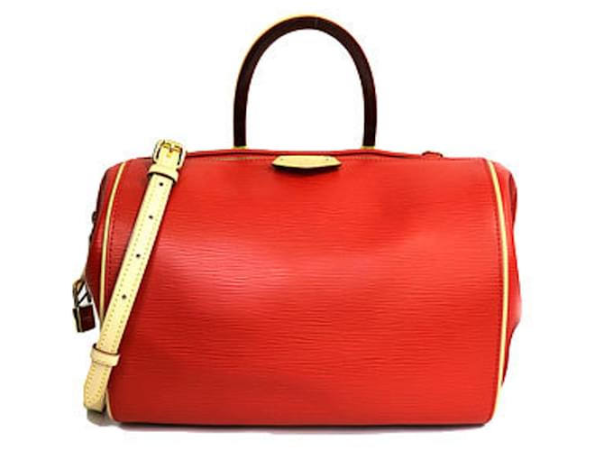 Sac à main Louis Vuitton Epi Epidock PM M93246 Cuir Rouge  ref.1514789