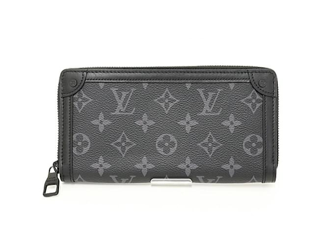 Carteira Louis Vuitton em Monogram Eclipse Marrom Preto Monograma Lona  ref.1514865