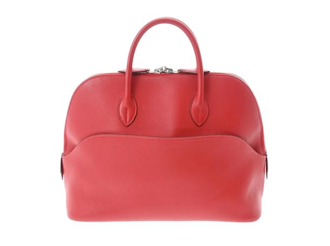 Hermès Hermes Bolide 1923 Handbag Red Leather  ref.1514869