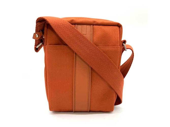 Hermès Hermes Acapulco Bandouliere PM Shoulder Bag Orange Leather Cloth  ref.1514930