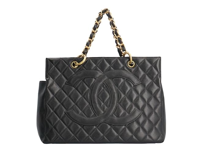 Sac à main Chanel Matelassé en cuir caviar Noir  ref.1514946