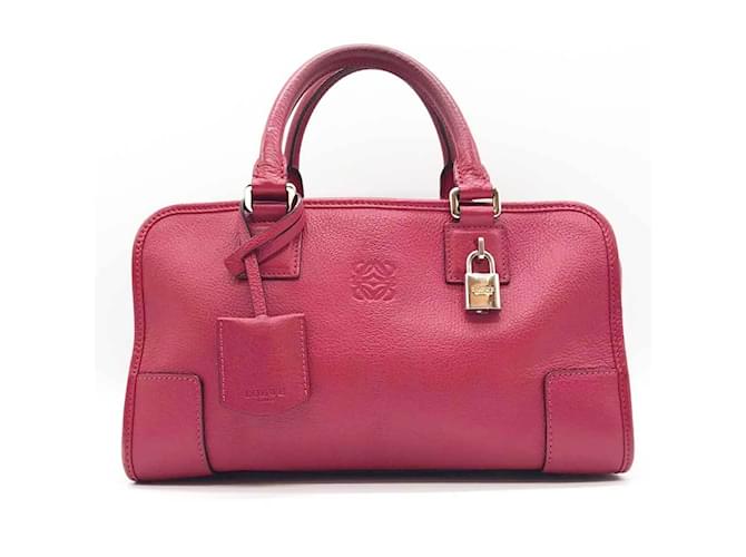 Sac à main Loewe Amazona 28 en cuir rose  ref.1514947