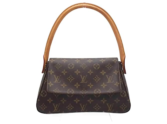 Bolsa de mão Looping Monogram Louis Vuitton Monograma Couro envernizado  ref.1514954