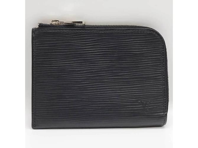 Louis Vuitton Epi Coin Purse in Black Leather  ref.1514957