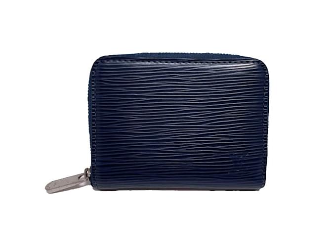 Zippy Porte-monnaie Epi Louis Vuitton Cuir Bleu Marine  ref.1514972