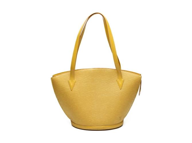 Bolsa de compras Saint-Jacques Epi Louis Vuitton Amarelo Couro  ref.1514973