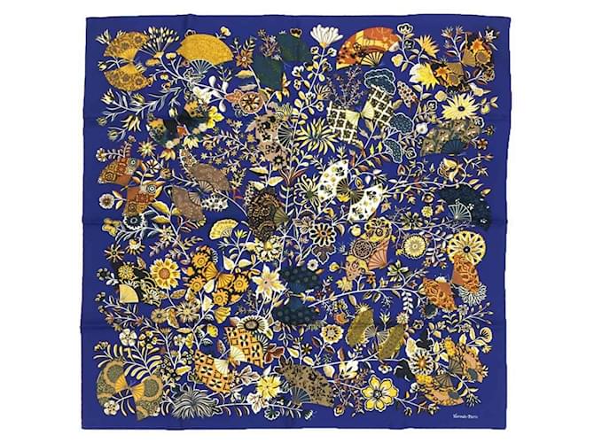 Hermès Hermes Silk Scarf in Blue  ref.1514977