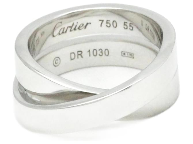 Anel Cartier Paris em ouro branco 18K Prata  ref.1514981