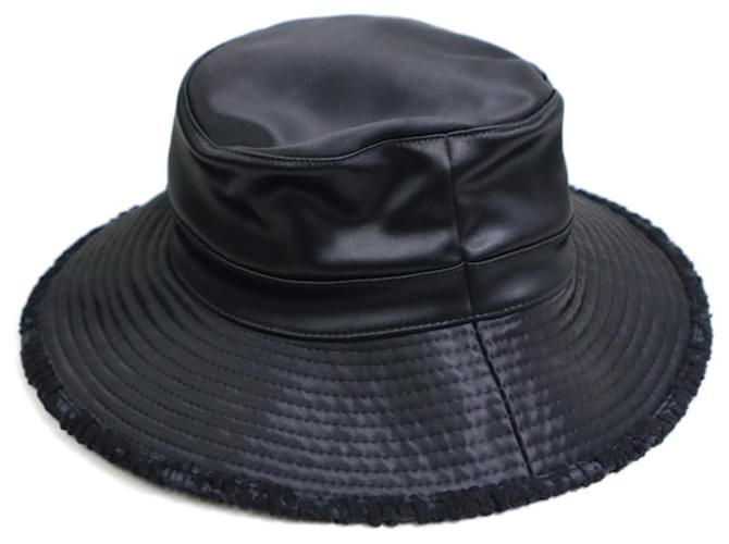 Hermès Hermes Black Polyester Sun Hat  ref.1514997