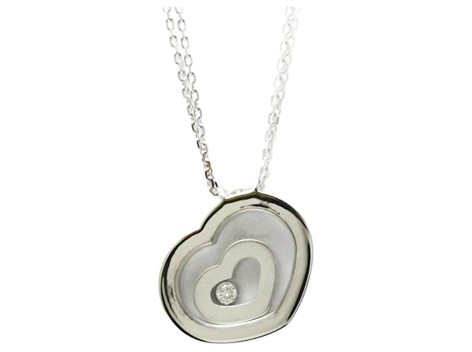 Collier Pendentif Chopard Happy Spirit 79/5648 Or blanc Argenté  ref.1515015