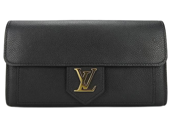 Louis Vuitton Long Wallet in Black Leather  ref.1515018