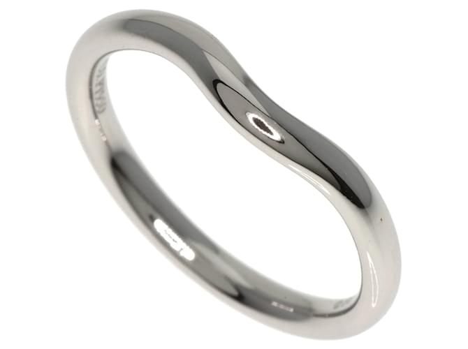 Tiffany & Co Anel de Banda Curvada Tiffany em Platina  ref.1515066