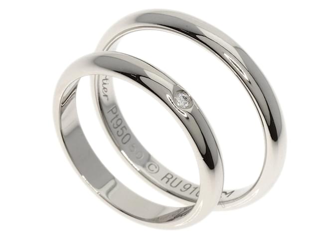 Cartier Platin 950 Paar-Ring-Set  ref.1515080