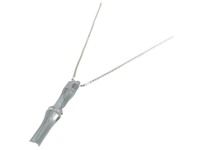 Collier long Gucci Bamboo en argent Argenté  ref.1515083