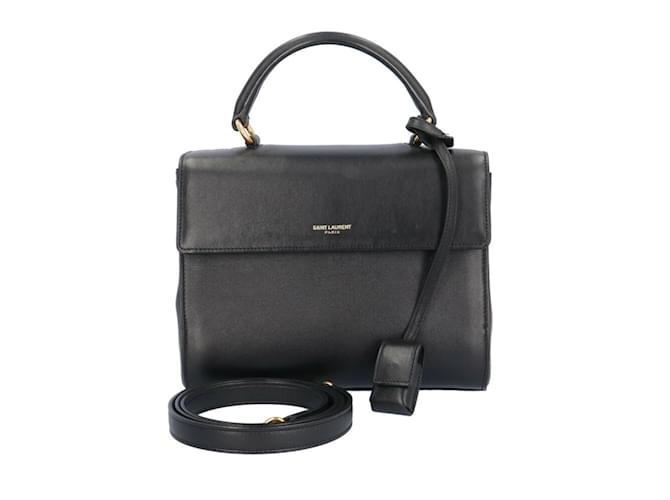 Bolso de Hombro Musique Yves Saint Laurent Negro Cuero  ref.1515093