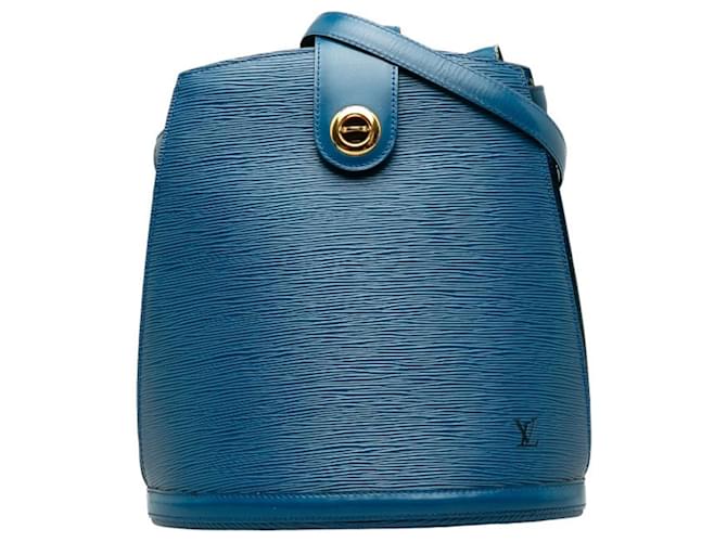 Bolsa de Ombro Cluny Epi Louis Vuitton Azul Couro  ref.1515113