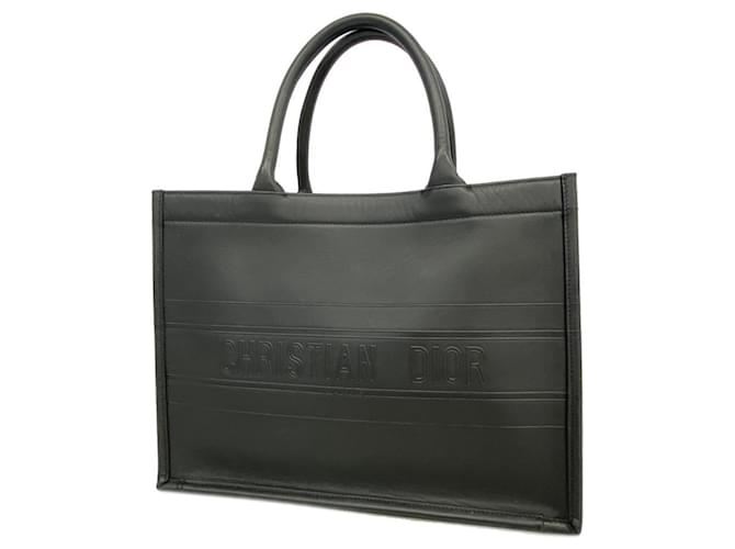 Christian Dior Black Leather Tote Bag  ref.1515116