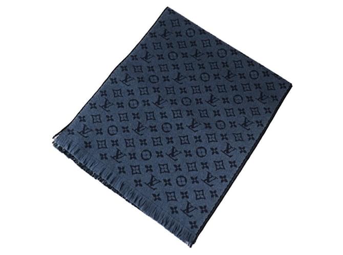 Louis Vuitton Classic Monogram Wool Stole Blue  ref.1515123