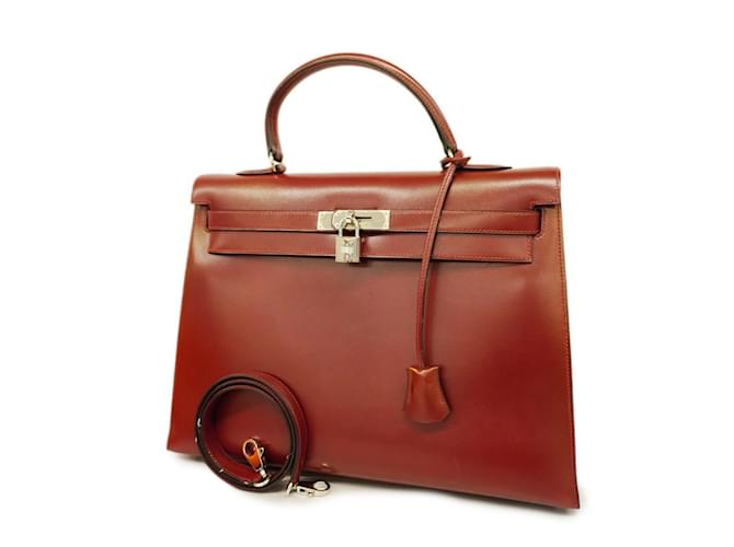 Hermès Hermes Kelly 35 Handbag in Rouge H Red Pony-style calfskin  ref.1515173