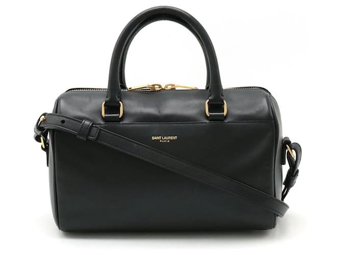 Bolsa de mão Baby Duffle Yves Saint Laurent Preto  ref.1515177